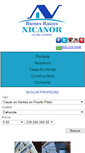 Mobile Screenshot of bienesraicesnicanor.com